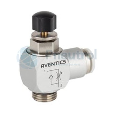 AVENTICS - R412007664 - Check-choke valve, Series CC02-AL (THROTTLE CHECK VLV .)