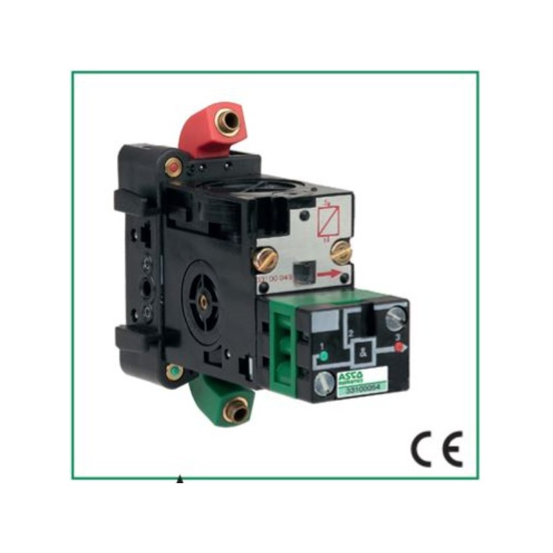 35900018 - PNEUMATIC LOGIC UNILOG SUBBASE FOR PROGRAMME SEQUENCER SET FOR EXTREMITY INCLUDING 1 INPUT AND 1 OUTPUT END SUBBASE