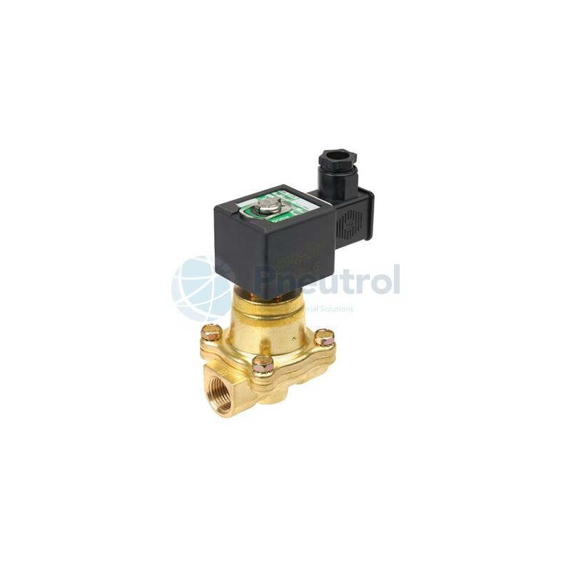 ASCO SCE222E002LT.115/50 - G1/2, Orifice Size 16mm, Brass Body, Series 222LT Pilot Operated Hung Piston Cryogenic Solenoid Valve