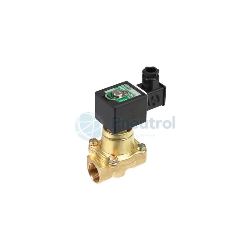 ASCO SCE222F003LT.230/50-60 - G3/4, Orifice Size 19mm, Brass Body, Series 222LT Pilot Operated Hung Piston Cryogenic Solenoid Va