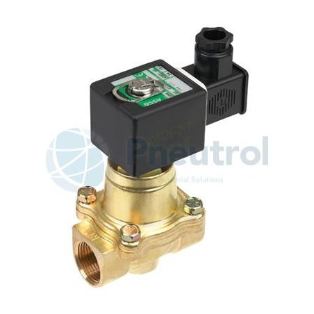 ASCO SCE222F003LT.230/50-60 - G3/4, Orifice Size 19mm, Brass Body, Series 222LT Pilot Operated Hung Piston Cryogenic Solenoid Va