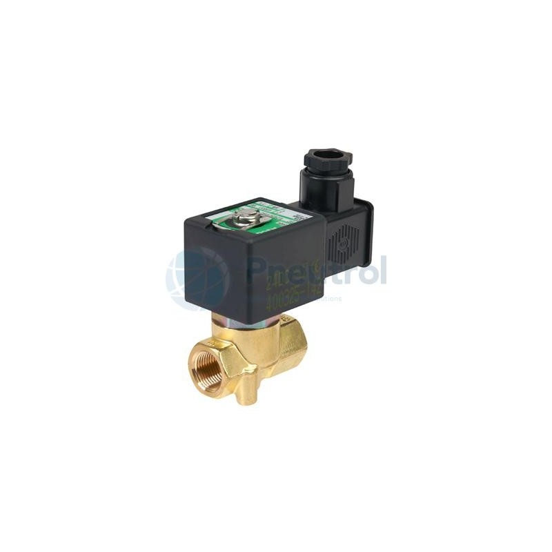 ASCO E262K114S1TD0F8 - G1/4, Orifice Size 5.6mm, 230V/50Hz Brass Body, Series 262 Direct Operated Cryogenic Solenoid Valves