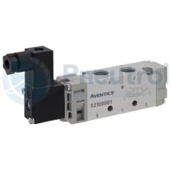 EMERSON AVENTICS 52100002 - Series 521, 5/2 Way Spool Valve, 24V AC, Differential Return