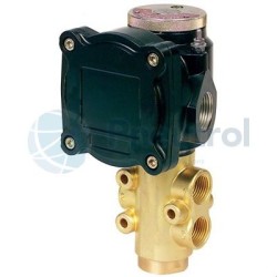 ASCO 12600015.220/60 - NPT1/2, Universal, Brass, Flameproof Poppet Valve With Manual Operator