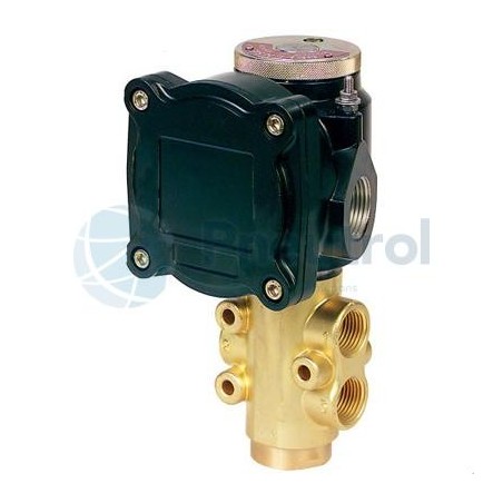 ASCO 12600015.220/60 - NPT1/2, Universal, Brass, Flameproof Poppet Valve With Manual Operator