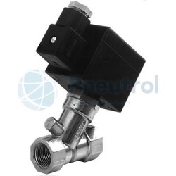 ASCO SCE030A017VM - 2/2 NC, Medium Vacuum Range, G1/2, Brass Body, Series 030 Direct Operated Vacuum Valve