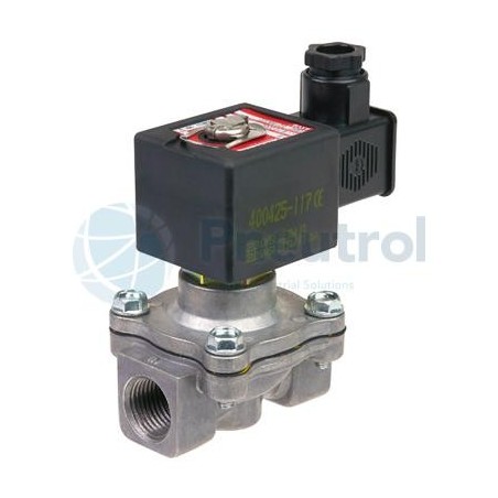 ASCO EGSCE215B010 - 2/2 NC, G3/8, Orifice Size 19mm, Series 215 Direct Operated Hung Diaphragm Low Pressure Gas Solenoid Valve