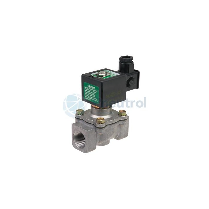 ASCO SCE215A013 - G3/8, NO, NBR, Aluminium Body, Series 215 Solenoid Valves Pilot Operated Hung Diaphragm Gaseous Fluids