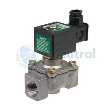 ASCO SCE215A013 - G3/8, NO, NBR, Aluminium Body, Series 215 Solenoid Valves Pilot Operated Hung Diaphragm Gaseous Fluids