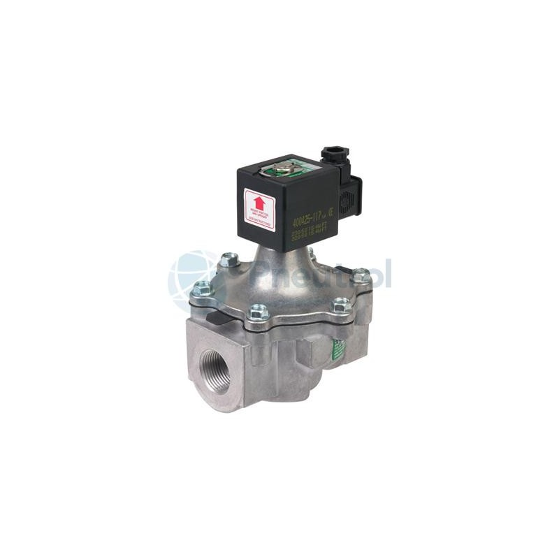 ASCO SCE215B060V - G1 1/4, NC, FPM, Aluminium Body, Series 215 Solenoid Valves Pilot Operated Hung Diaphragm Gaseous Fluids