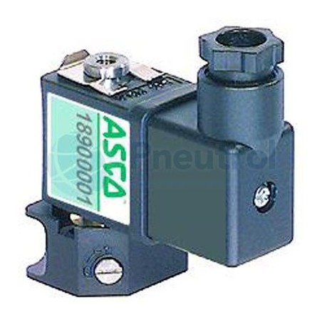 ASCO 18900001 - 3/2 NC, Pad Mounted, with Maintained Manual Operator DIN Connector