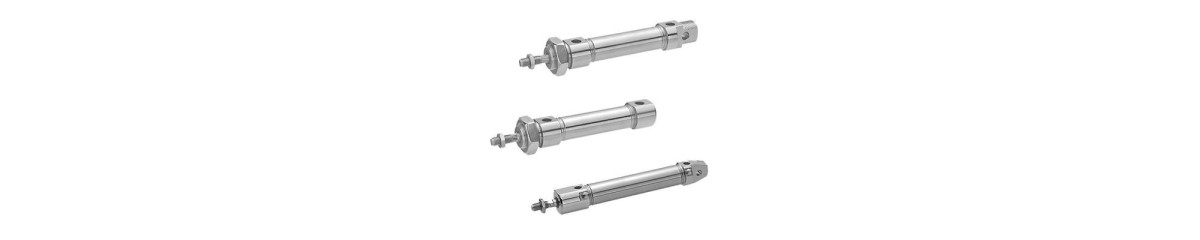 Series CSL-RD Stainless Steel Round Cylinders (ISO 6432)